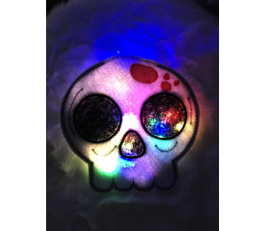 Stickdatei ITH - Halloween Laterne Totenkopf inkl. Süßigkeitenverstecker